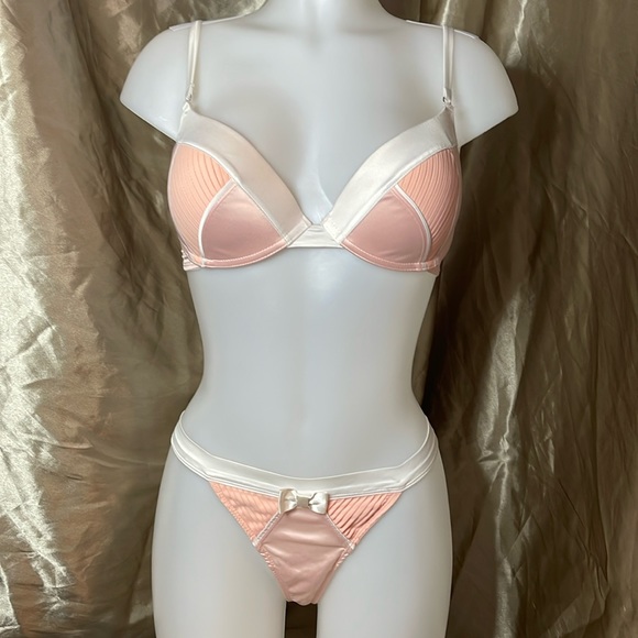 Honey Birdette Other - Honey Birdette Vintage Pink Bardot 2 PC Set